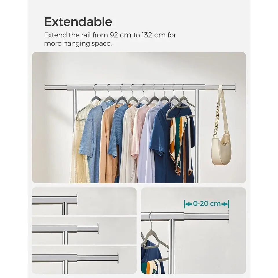 Bobbel Home - Kledingrek Met Uitschuifbare Kledingstang
