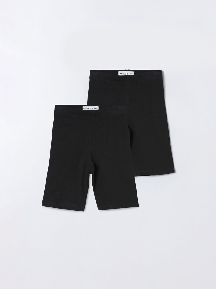 Conjunto de 2 calças de ciclismo - Pretas