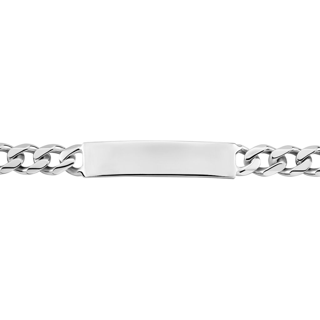 Bracelet Identité Casper Argent Blanc