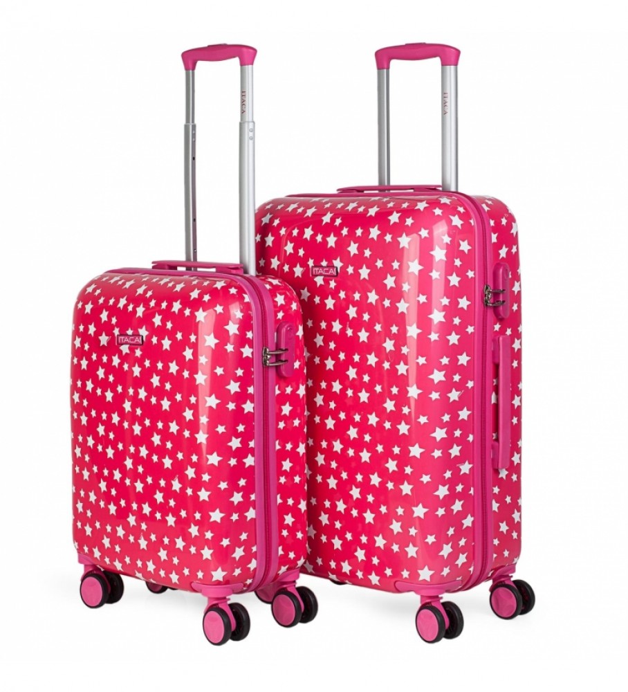 Conjunto de malas infantis ITACA rosa - 55x40x20 / 65x44x25cm -