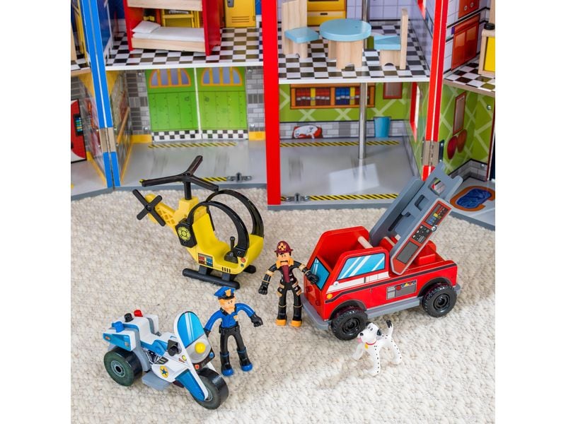 Kid Kraft Puppenhaus Everyday Heroes Holzspielset für Alltagshelden