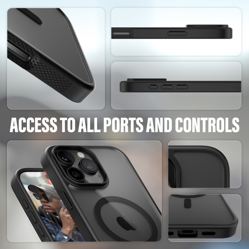 PanzerGlass - HardCase MagSafe - iPhone 16 Pro Max - Sort