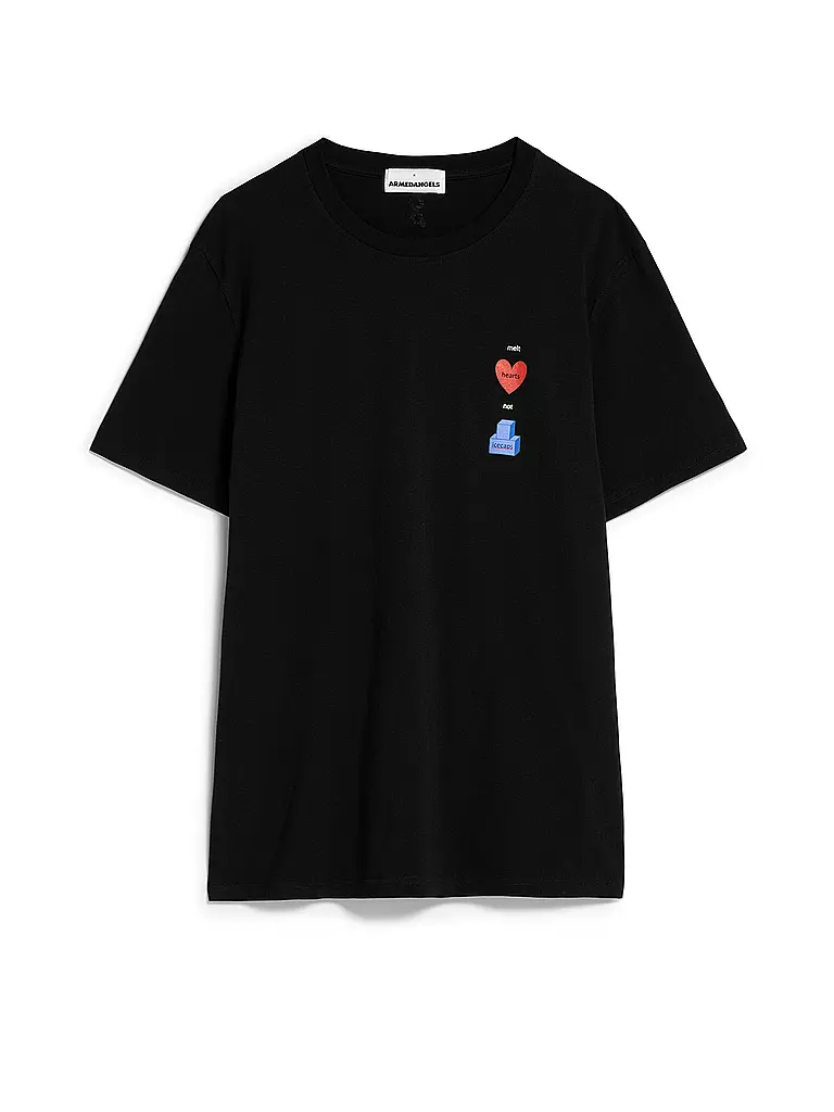 ARMEDANGELS T-Shirt JAAMES PIXXEL LOGAA schwarz
