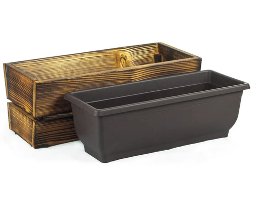 Houten bloempot 80 x 25 x 20 cm