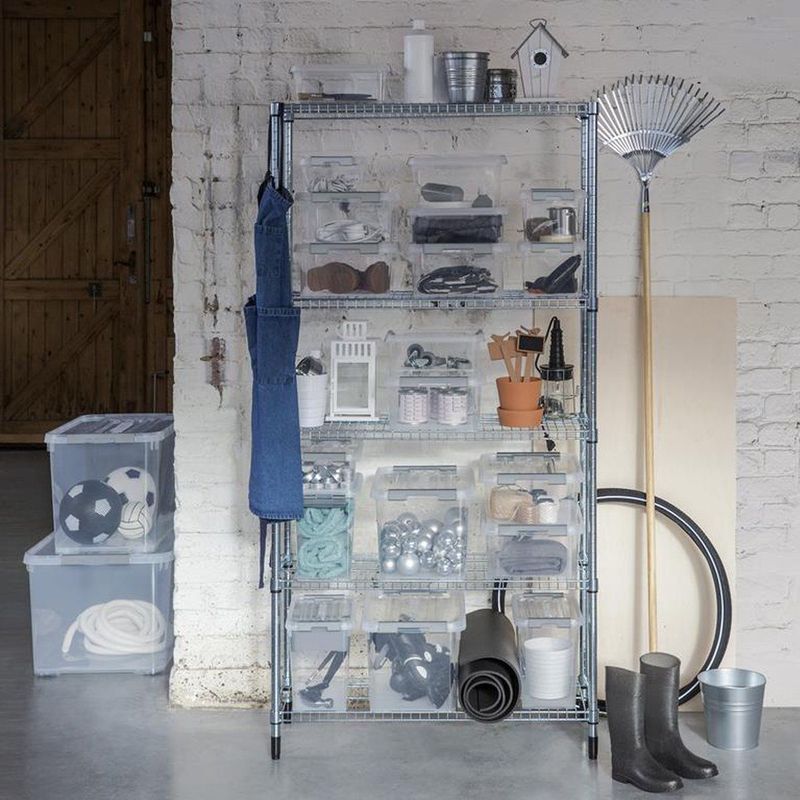 Curver Opbergbox Handy+ Met Wielen 65l Transparant