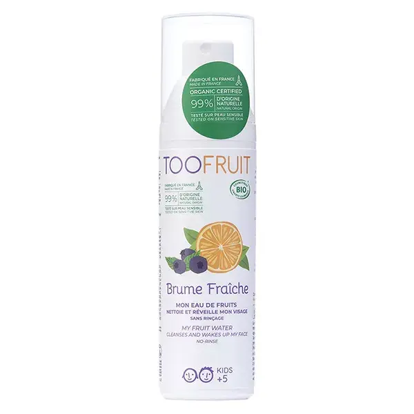 Água Micelar Facial Infantil Toofruit com Laranja e Mirtilo Orgânicos 100ml
