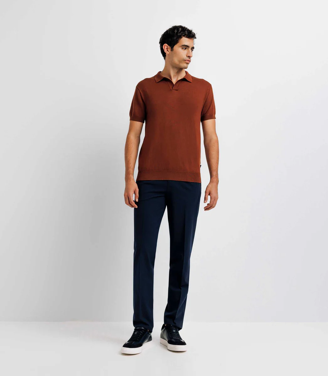 Polo en maille truffe