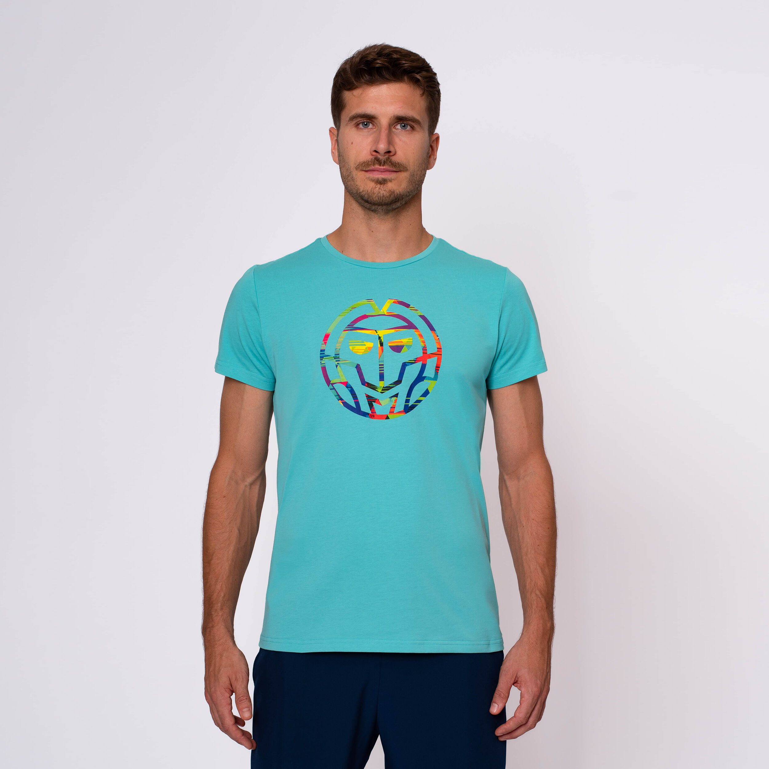 BIDI BADU Kaleido Chill T-shirt Hommes - Turquoise
