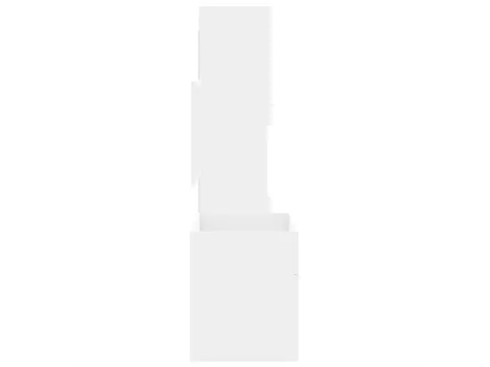 Ensemble de meubles salle de bain 3 pcs blanc bois d'ingénierie