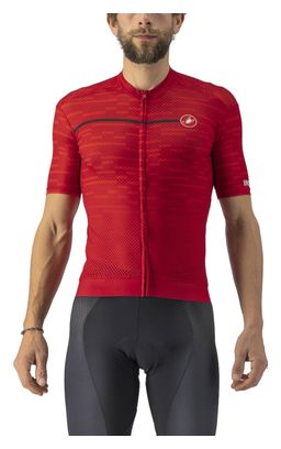 Maillot manches courtes Castelli Insider Rouge