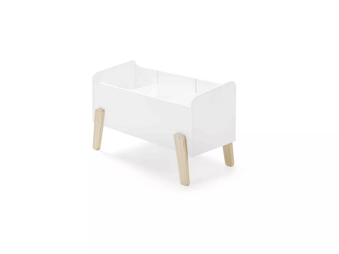 Coffre à jouets 80x39x48 blanc en bois CO2012