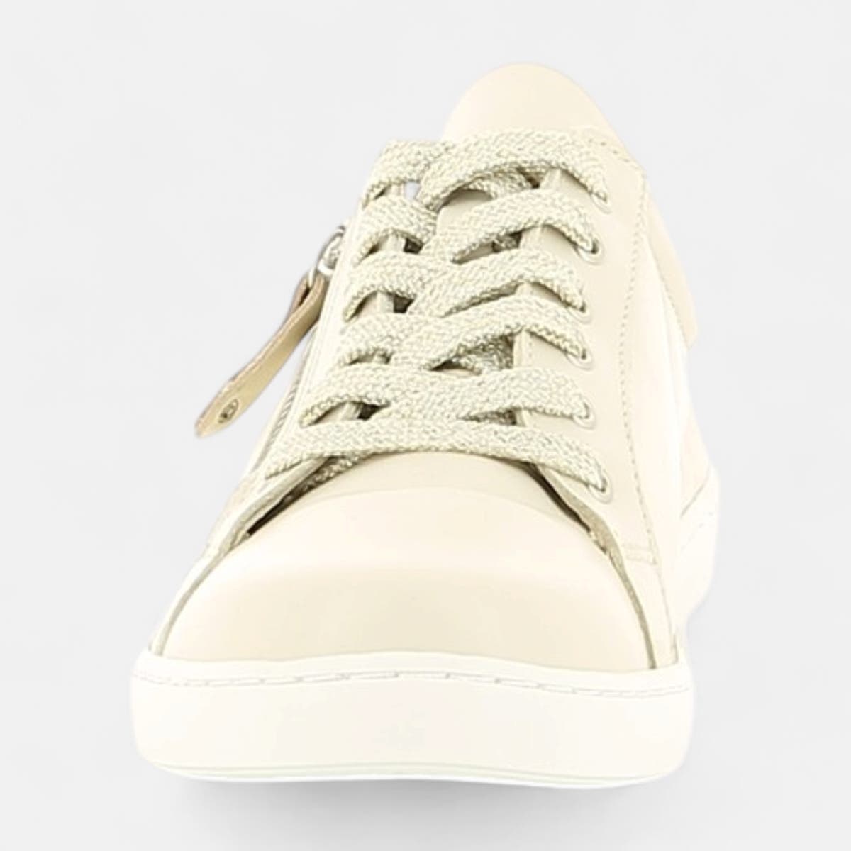 Baskets basses Femme en cuir beige