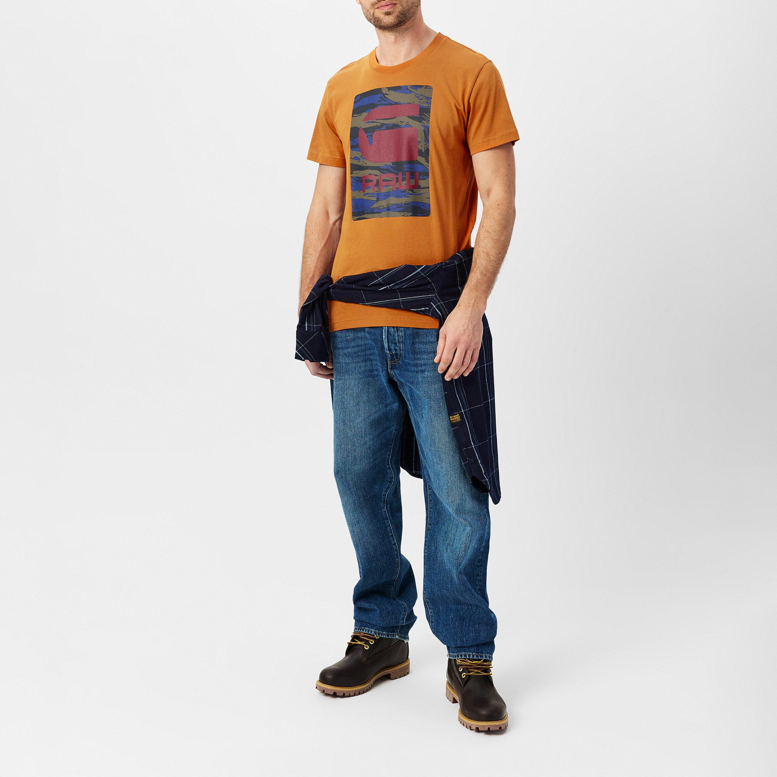 G Star Camo Box Graphic T Shirt