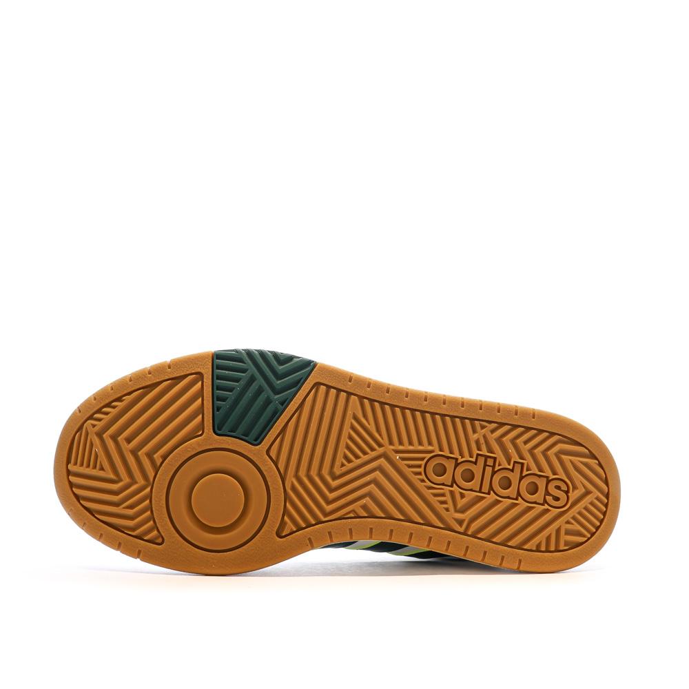 Adidas Baskets Blanche/Verte Homme Adidas Hoops 3.0
