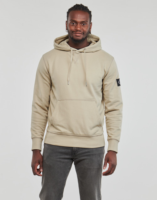 Calvin Klein Jeans - BADGE HOODIE - Beige