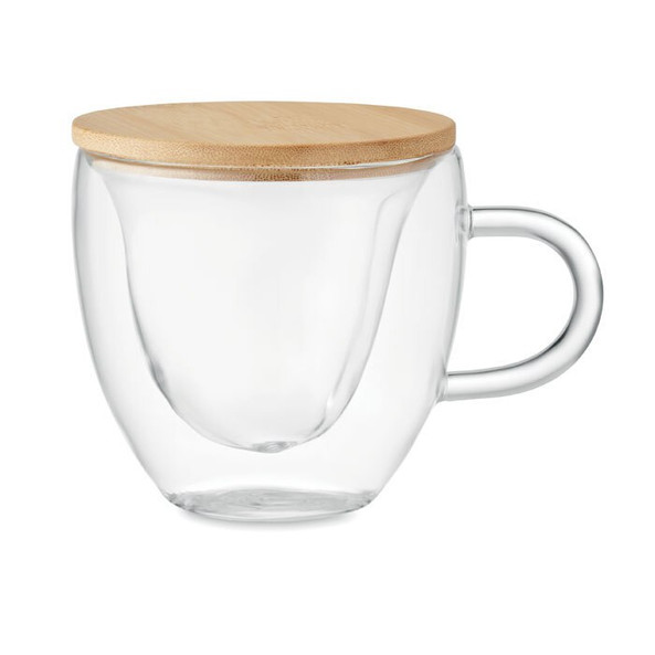 GiftRetail MO6937 - CORAMUG Tasse borosilicaté double paroi
