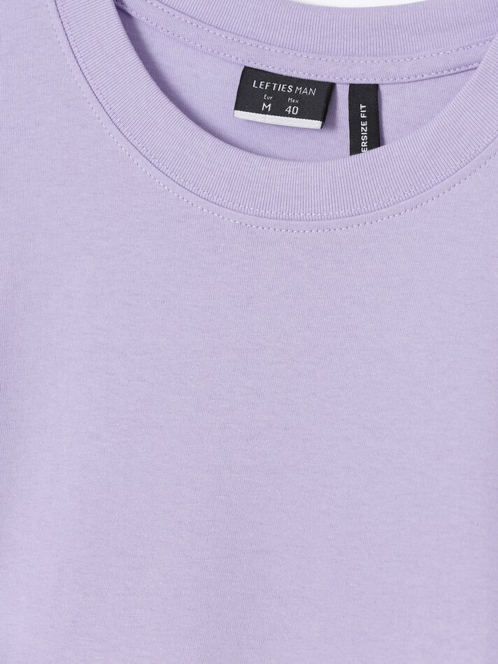 Camiseta básica oversized - Lilás