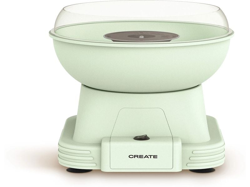 Create Zuckerwattemaschine Pastelgrün Zuckerwattemaschine im Retro-Design