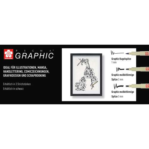 SAKURA® PIGMA® Graphic Pen, einzeln