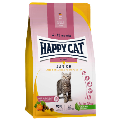 Happy Cat Trockenfutter Young Junior Land Geflügel