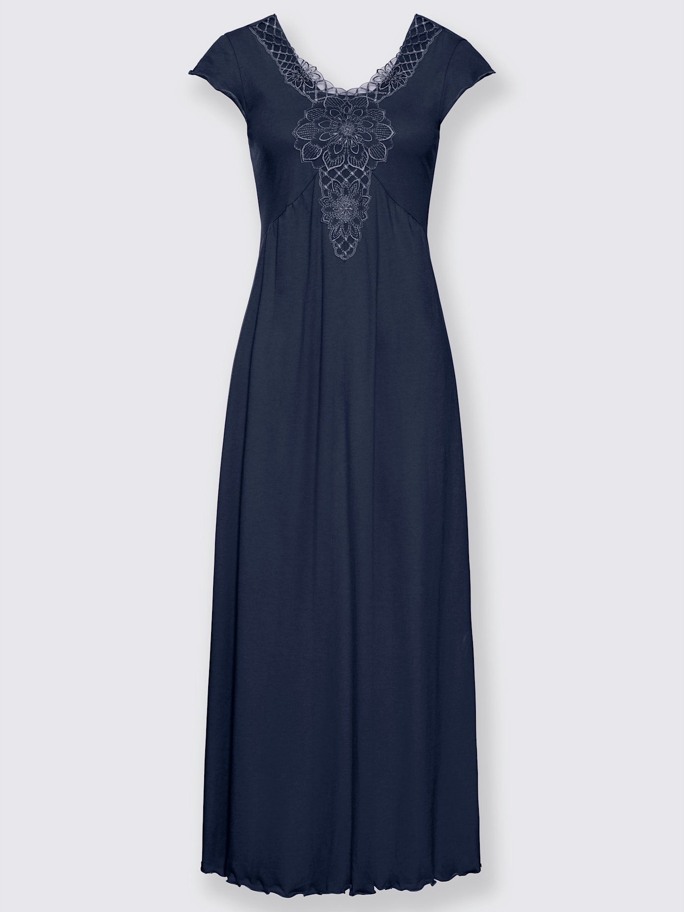 Chemise de nuit femme ornée qualité jersey fin