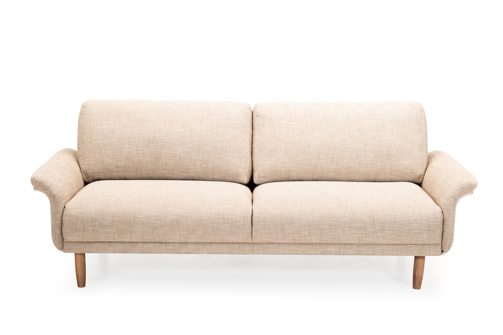 Alva 3-seter Tekstil Antwerp 9271 Beige. Duo seteputer, arm 1 0J1M hvitoljet eik ben