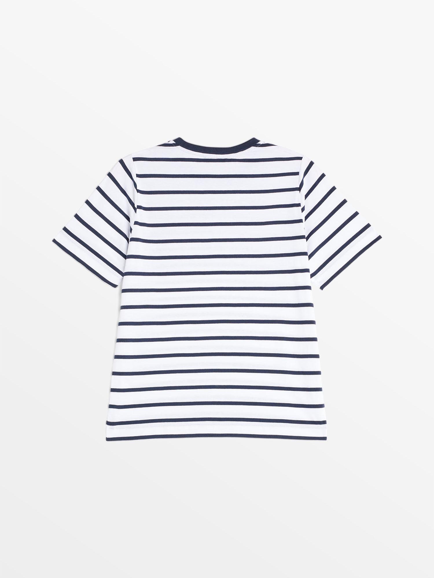 Tee Shirt Marinière Femme Fabriquée En France Blanc
