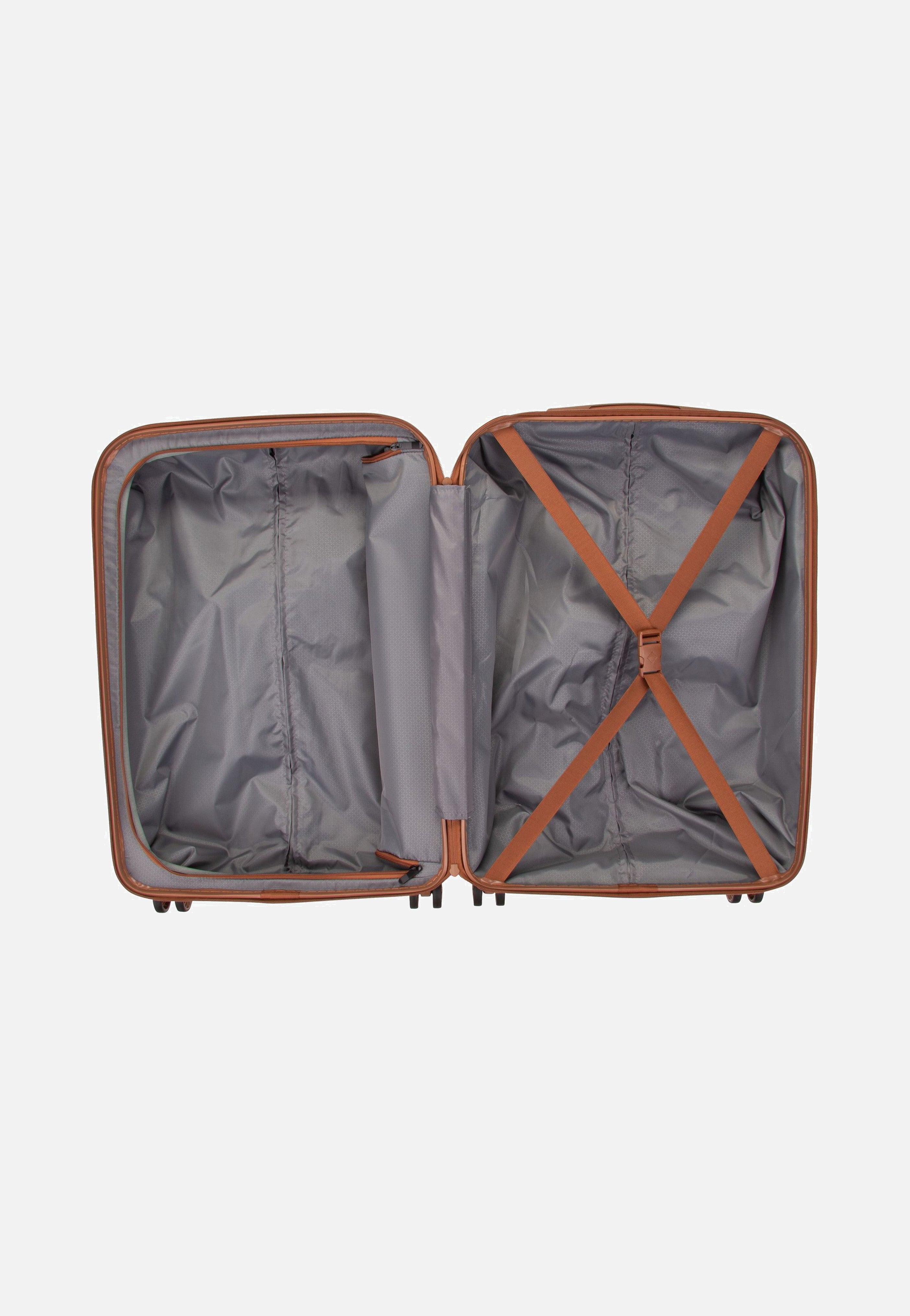 Bali 4w Trolley M Weiss/Cognac - Koffer