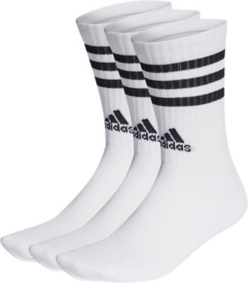 Adidas Sportswear3-Streifen Cushioned Crew Socken 3er - weiß