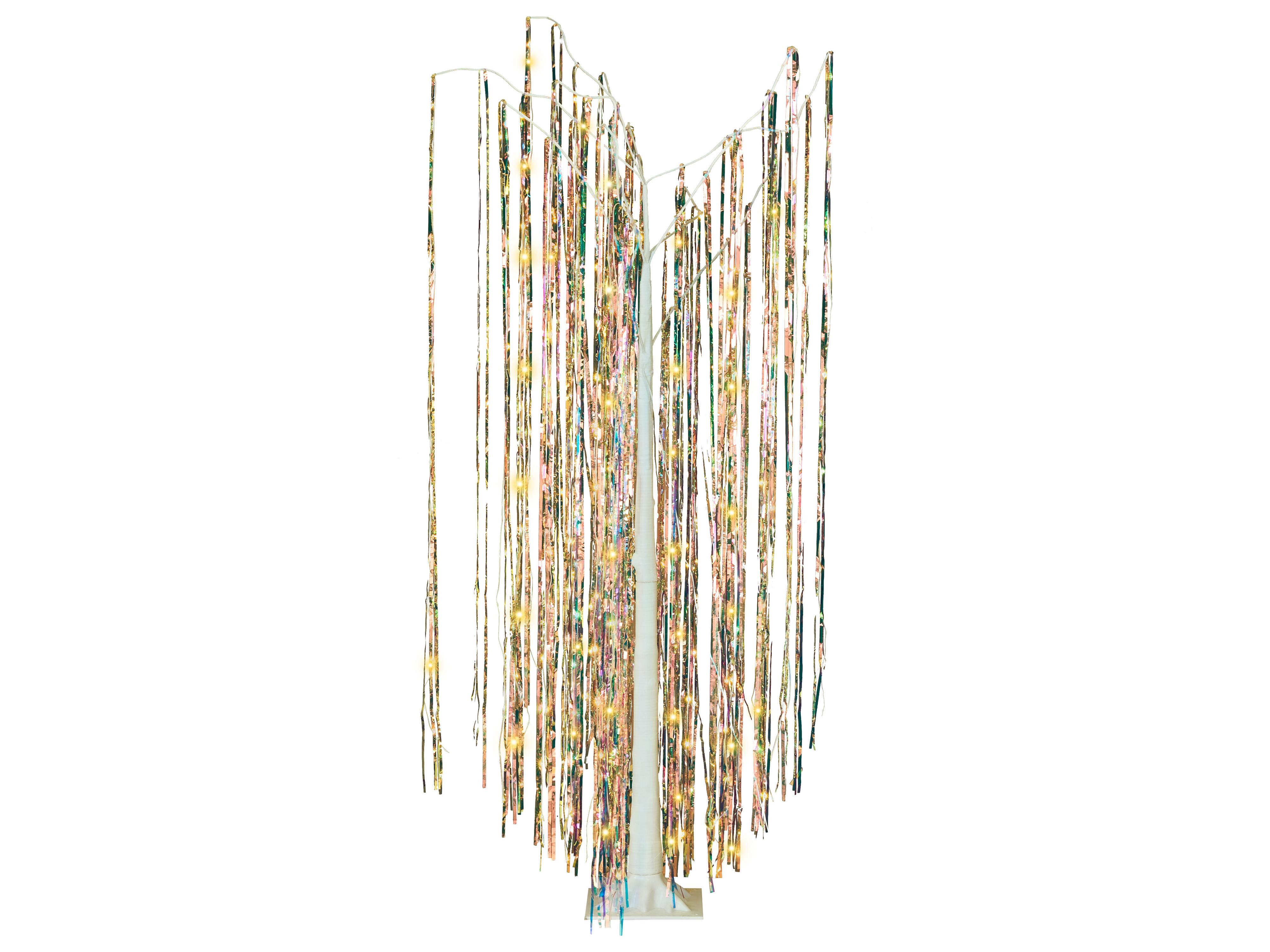 Buitendecoratie LED BOREN Boom 163 cm Meerkleurig