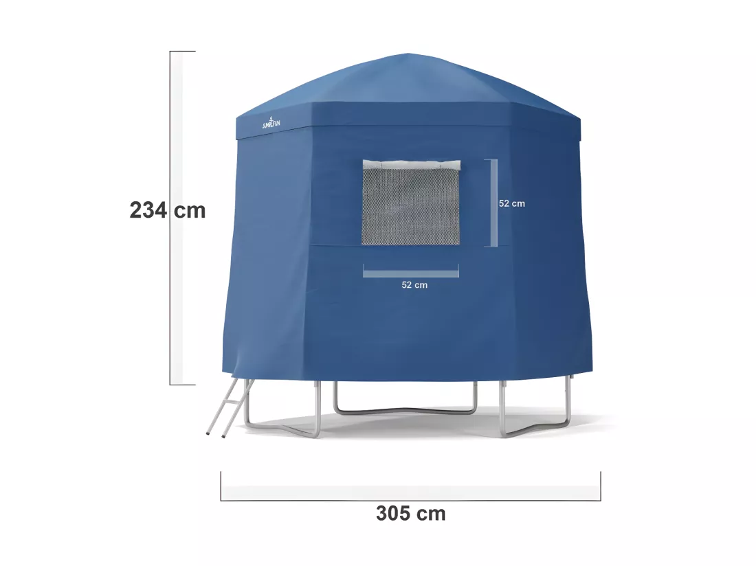 Tente cabane pour trampoline 10FT-305cm - Bleu
