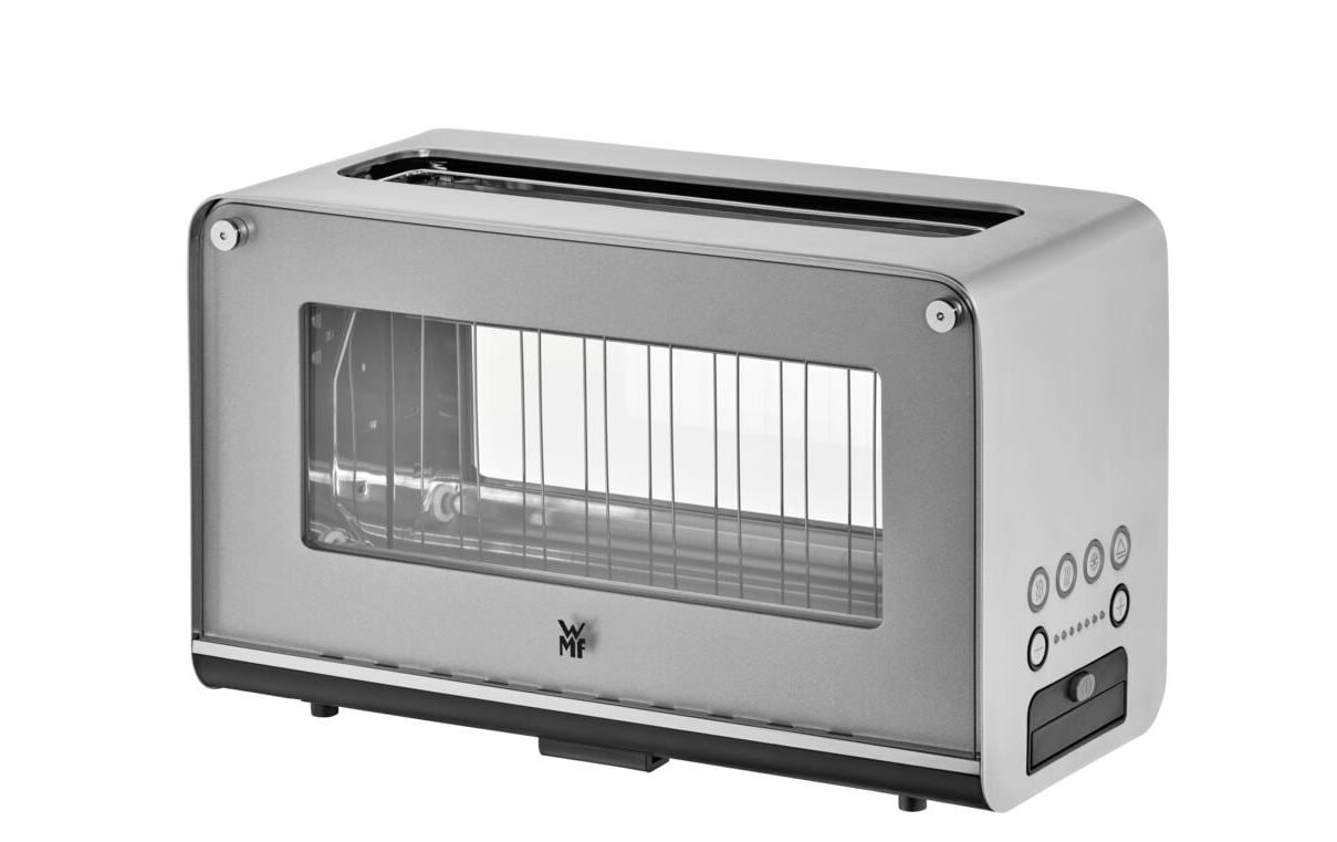 Toaster Lono Glas Silber<br>Langschlitztoaster