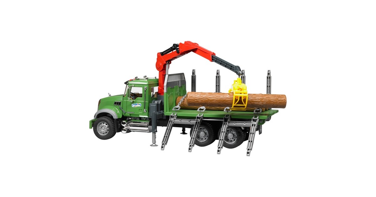 bruderMACK houttransport truck Modelvoertuig  (02824)