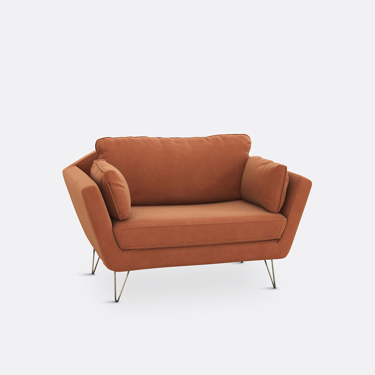 LA REDOUTE INTERIEURS<br>Poltrona XL em fluweel Topim