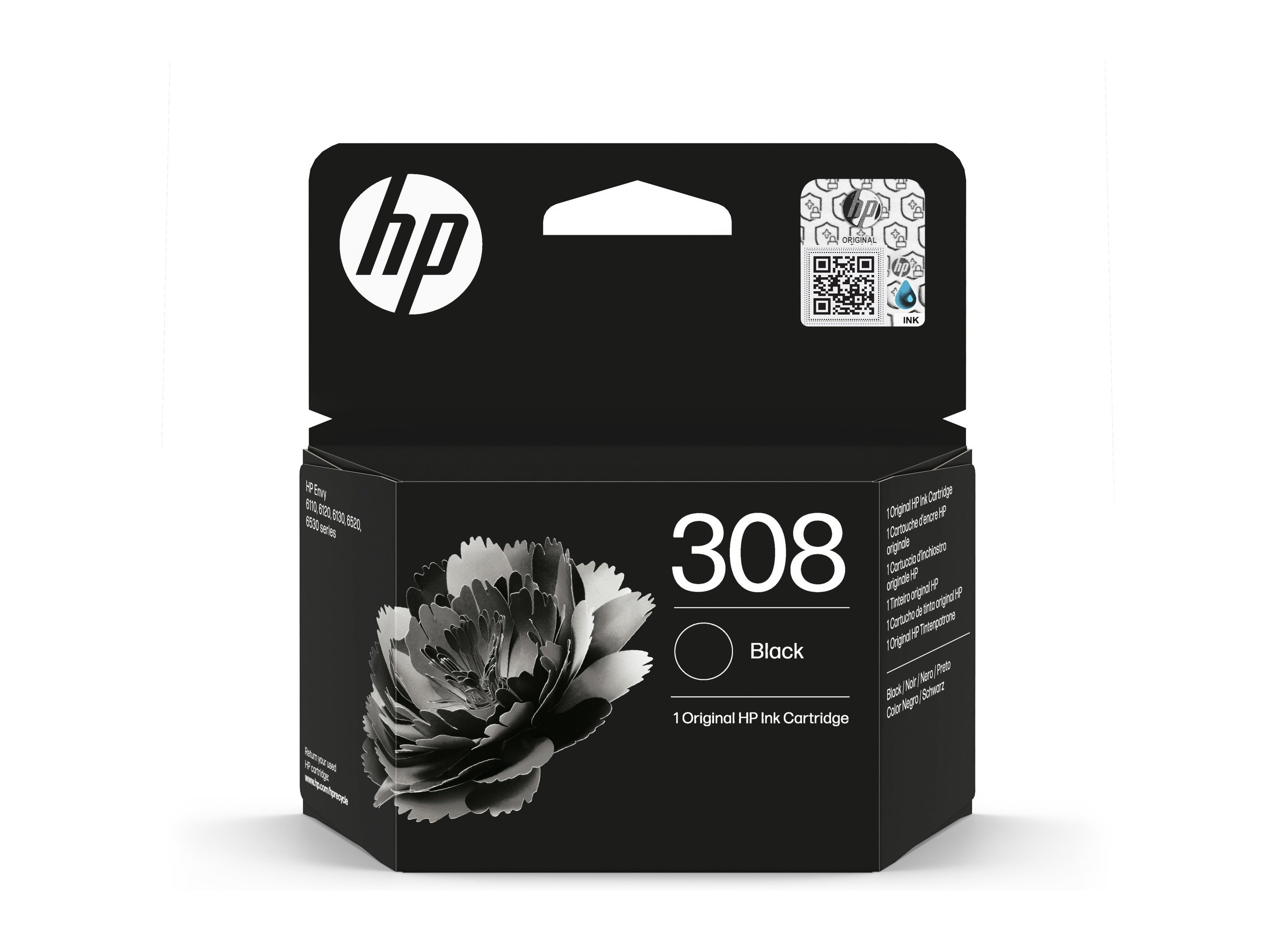 TINTEIRO ORIGINAL HP 308 PRETO