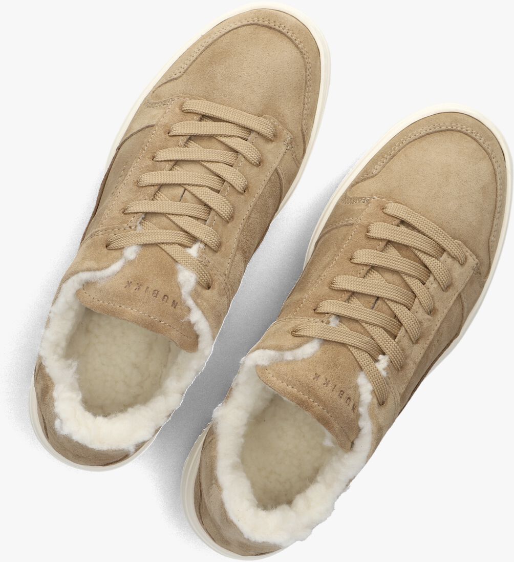 cognac nubikk lage sneakers basket teddy