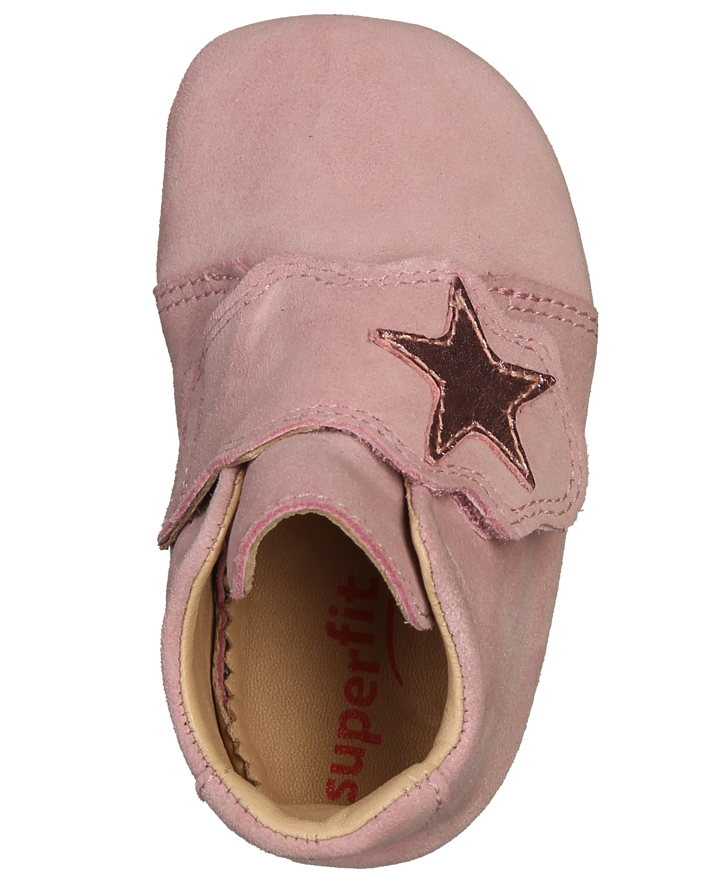 Klett-Krabbelschuhe PAPAGENO - STERN in rosa