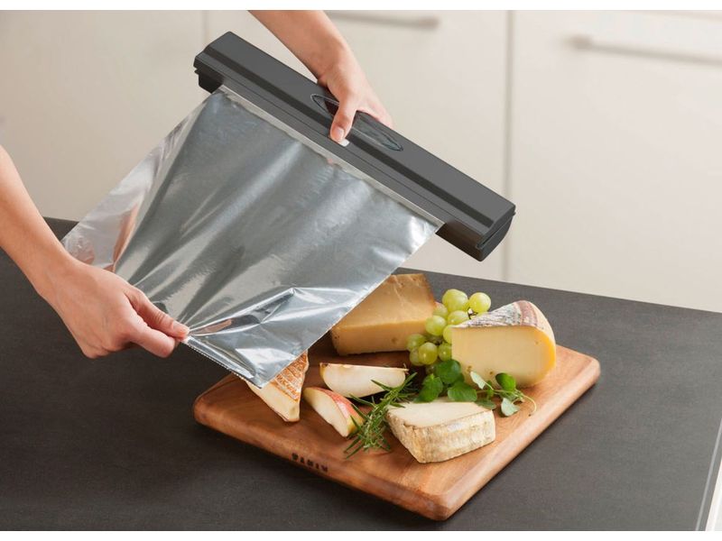 Wenko Folienschneider Perfect Cutter Anthrazit Folienschneider für Frischhaltefolie und Alufolie