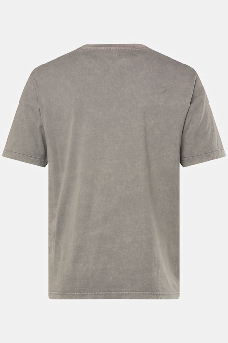 T-Shirt, Halbarm, Vintage Look, Brustprint, bis 8 XL