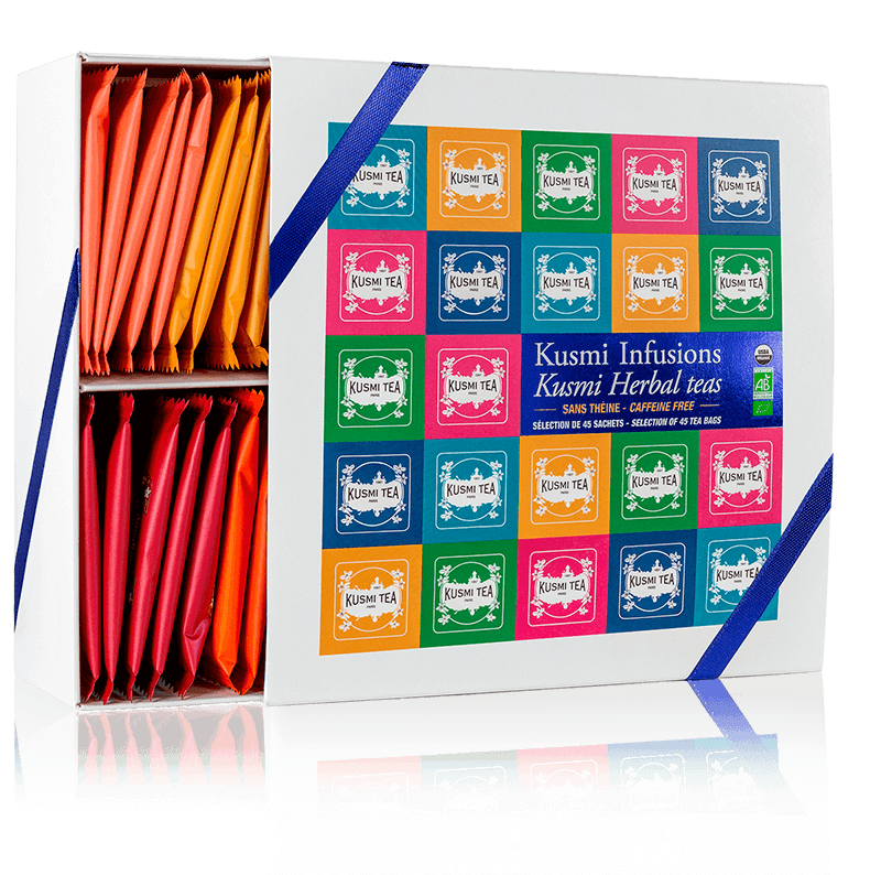Coffret Kusmi Infusions bio-Assortiment tisanes en sachet