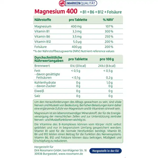 Magnesium 400