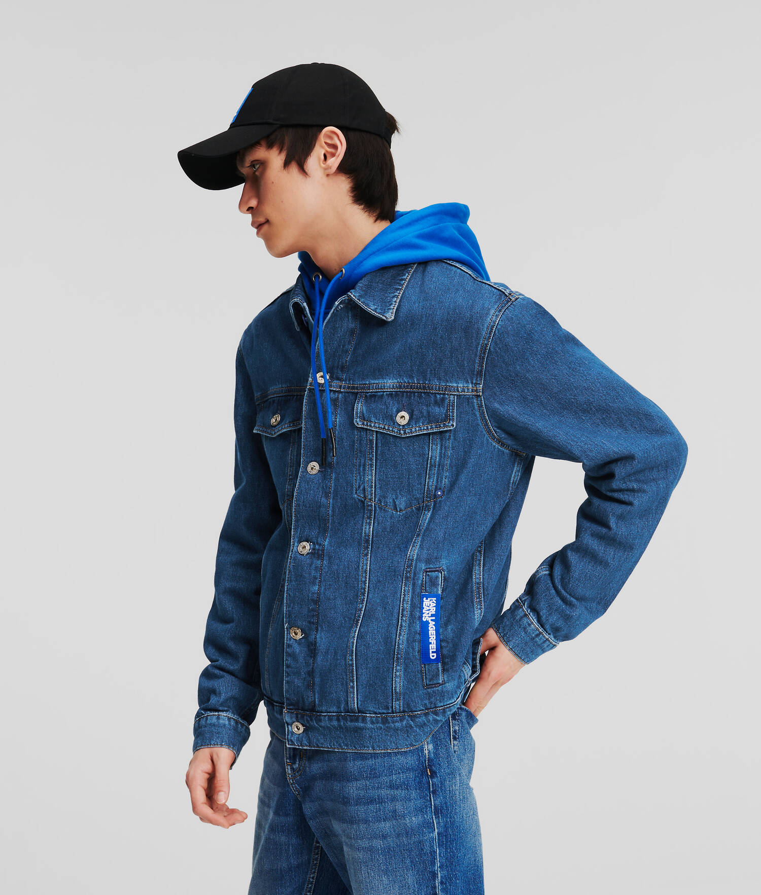 VESTE EN JEAN COUPE DROITE KLJ