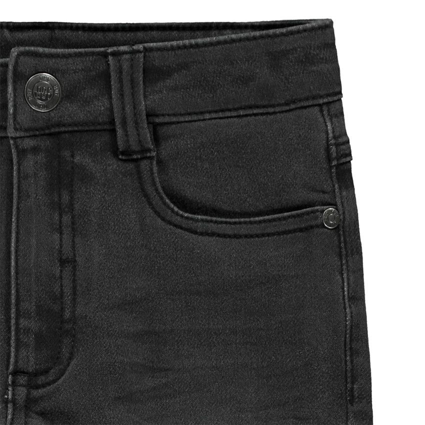 Jean slim en fake denim pour garçon - Noir
