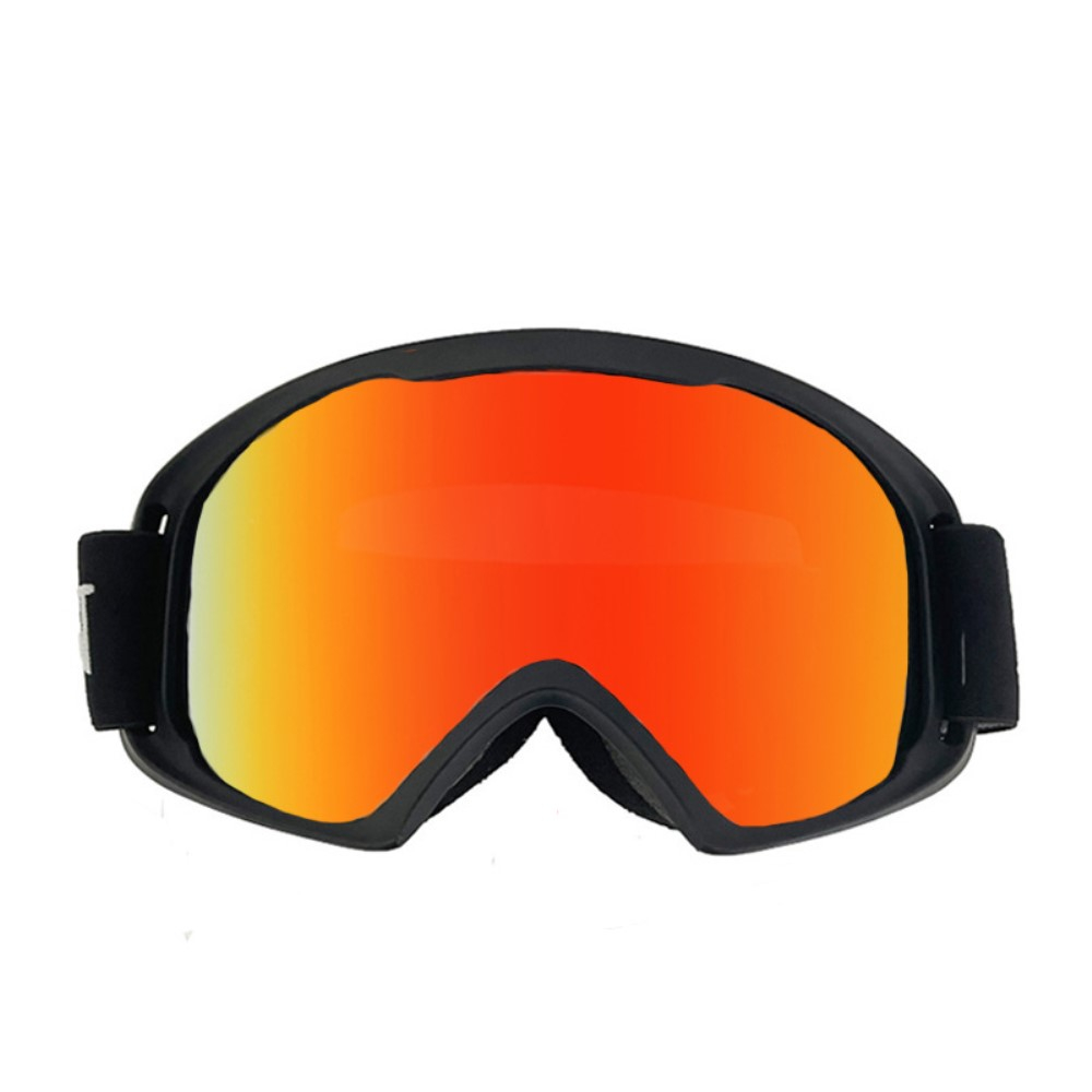 Motocross Brille Winter Ski Sportbrille mit UV-Schutz - Schwarz / Orange