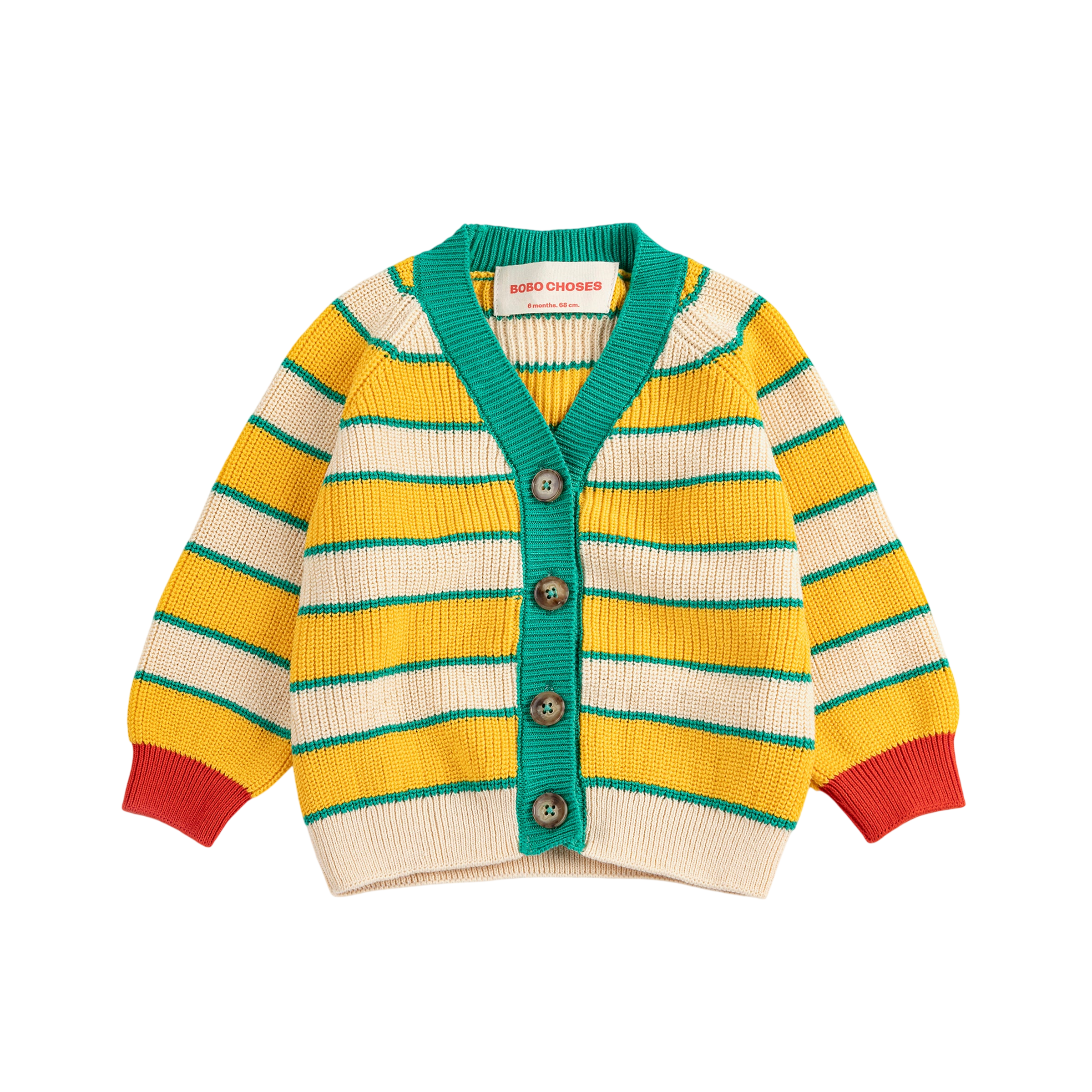 Baby Strickjacke BC Striped Multicolor