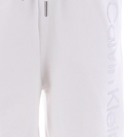 Calvin Klein Sweatshorts - Bright White/Silber