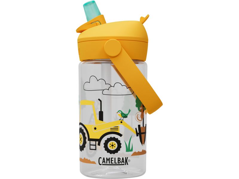 CamelBak Trinkflasche Thrive Flip Straw Kids tractors trees Flasche aus Tritan für Kinder