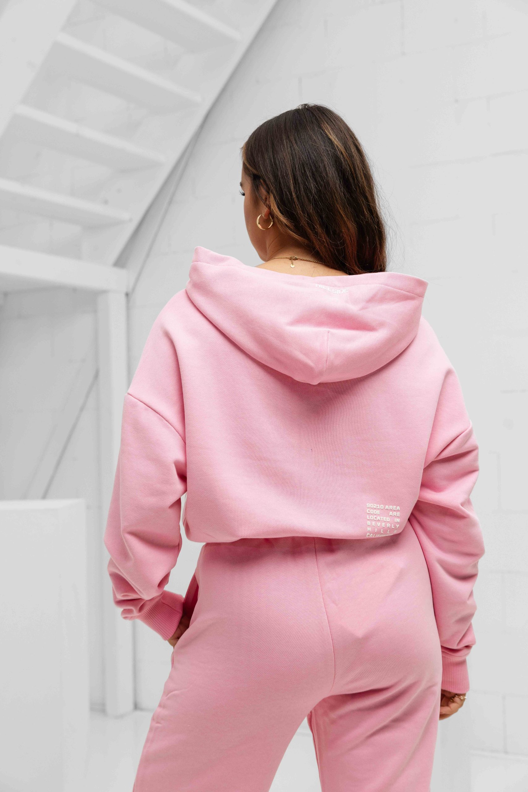 Hillside Stripe Trainingspak Dames Roze