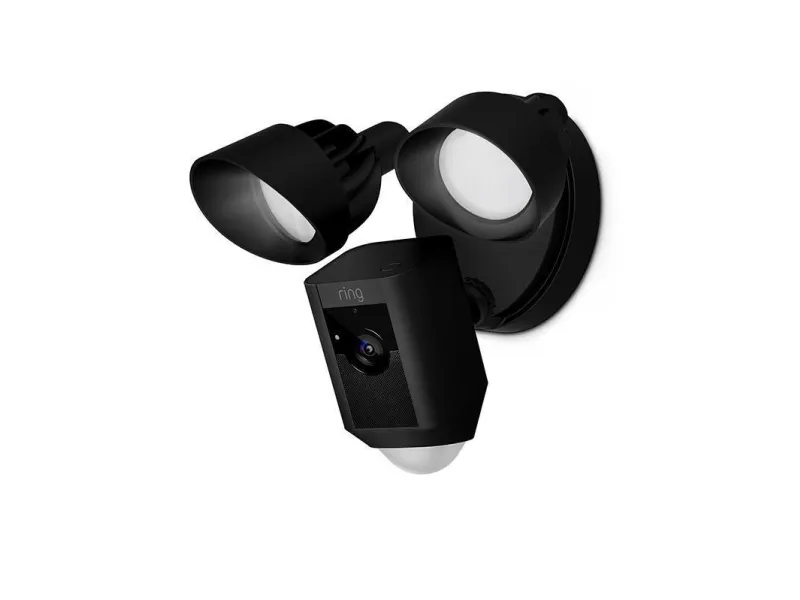 Ring Floodlight Cam Wired Plus - Netværksovervågningskamera - udendørs - vejrbestandig - farve (Dag/nat) - 1080p - audio - trådløs - WiFi - AC 120/230 V