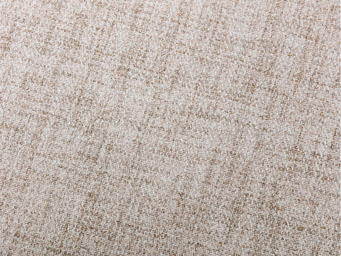 Lot de 2 tabourets de bar en tissu et métal blanc - Beige - KIYOLA